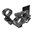 WARNE MFG. COMPANY 30MM ULTRA HIGH (1.54") 20 MOA MOUNT, BLACK