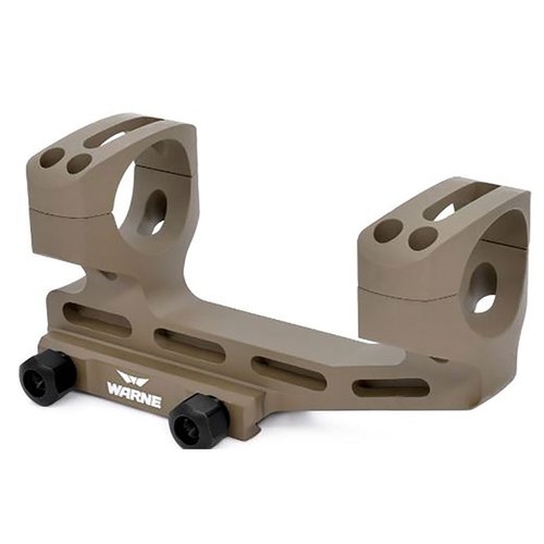 Warne X-SKEL mount offers 1.9" height, lightweight skeletonized design, 1" forward cantilever for eye relief, and rock-solid attachment with steel inserts.