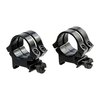 QUAD LOCK RINGS offer double clamping power with two caps per base, ensuring secure scope positioning and minimal weight with durable aluminum construction.