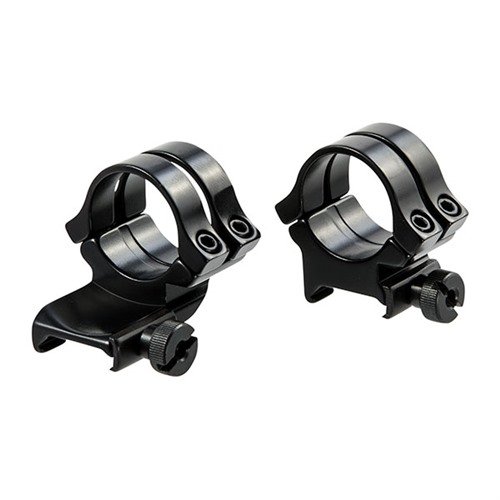 QUAD LOCK RINGS offer double clamping power with two caps per base, ensuring secure scope positioning and preventing rotation, all in a lightweight aluminum design.