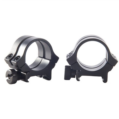 QUAD LOCK RINGS offer double clamping power with two caps per base, ensuring secure scope positioning and preventing rotation, all in a lightweight aluminum design.