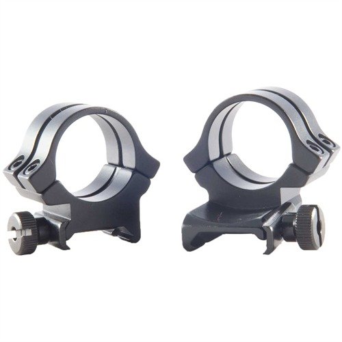 QUAD LOCK RINGS offer double clamping power with 210° coverage, ensuring secure scope attachment and stability, all in a lightweight aluminum design.