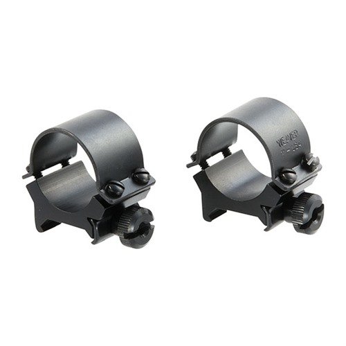 SURE-GRIP RINGS offer robust 4-screw clamping power with steel caps, ensuring your scope stays secure and returns to zero easily after removal.