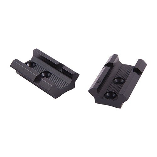 Lehké hliníkové základny WEAVER pro širokou škálu pušek, brokovnic a dlouhých pistolí, kompatibilní s Top Mount a See-Thru Mount Rings.