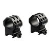 SIX-HOLE SKELETON RINGS offer ultra-secure mounting for large optics on long-range rifles, featuring no-strip Torx screws and quick-attach hex nuts.
