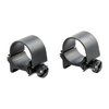 WEAVER's TOP MOUNT RINGS in Matte Blue offer durable aluminum and steel construction, available in multiple heights for optimal scope alignment.