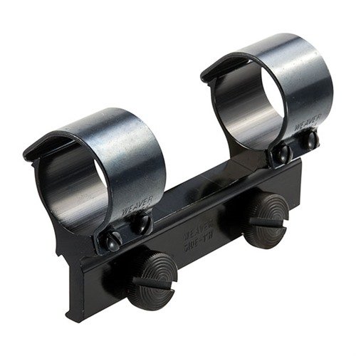 Weaver SIDE MOUNT 1" RINGS provide enhanced bolt and ejection clearance, featuring durable aluminum and steel construction for reliable performance.