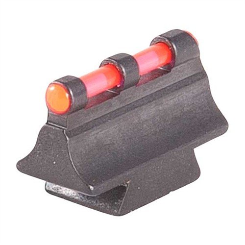 RIFLE FIBER OPTIC 375N FRONT SIGHT offers easy installation, superb visibility with bright red beads, and fits 3/8" dovetail for popular rifles.