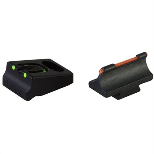 Upgrade your Remington shotgun with Williams Fire Sight Sets for enhanced accuracy; featuring a glowing red front dot and adjustable U-notch rear for precise alignment.