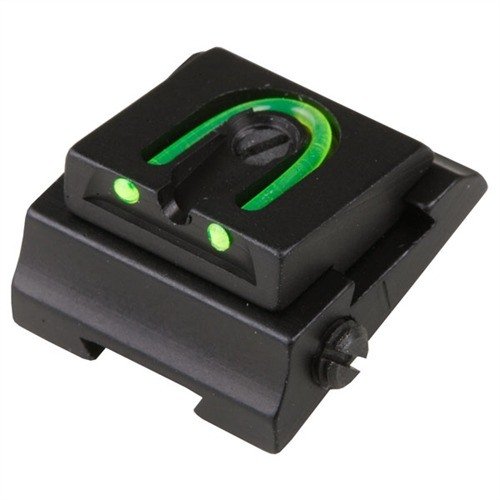 Upgrade your rifle with the Williams 1/4" WGOS Rear Sight, featuring easy-to-see green fiber optics for quick sight acquisition in any light.