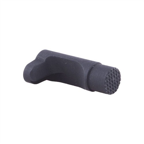 Wilson Combat 1911 Bullet Proof® Magazine Release offers extended length for better leverage, checkered face for no-slip grip, and smooth operation for quick mag changes.