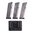 WILSON COMBAT GOVT .45 ACP 8-RD, SILVER, POLYMER BASE 3-PACK W/POUCH