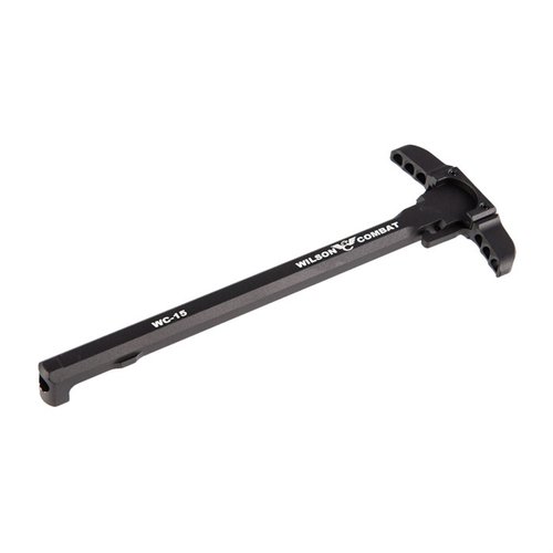 Upgrade your AR-15 with the Wilson Combat Bullet Proof Ambidextrous Charging Handle, featuring oversized latches, durable aluminum, and gas deflection for optimal performance.